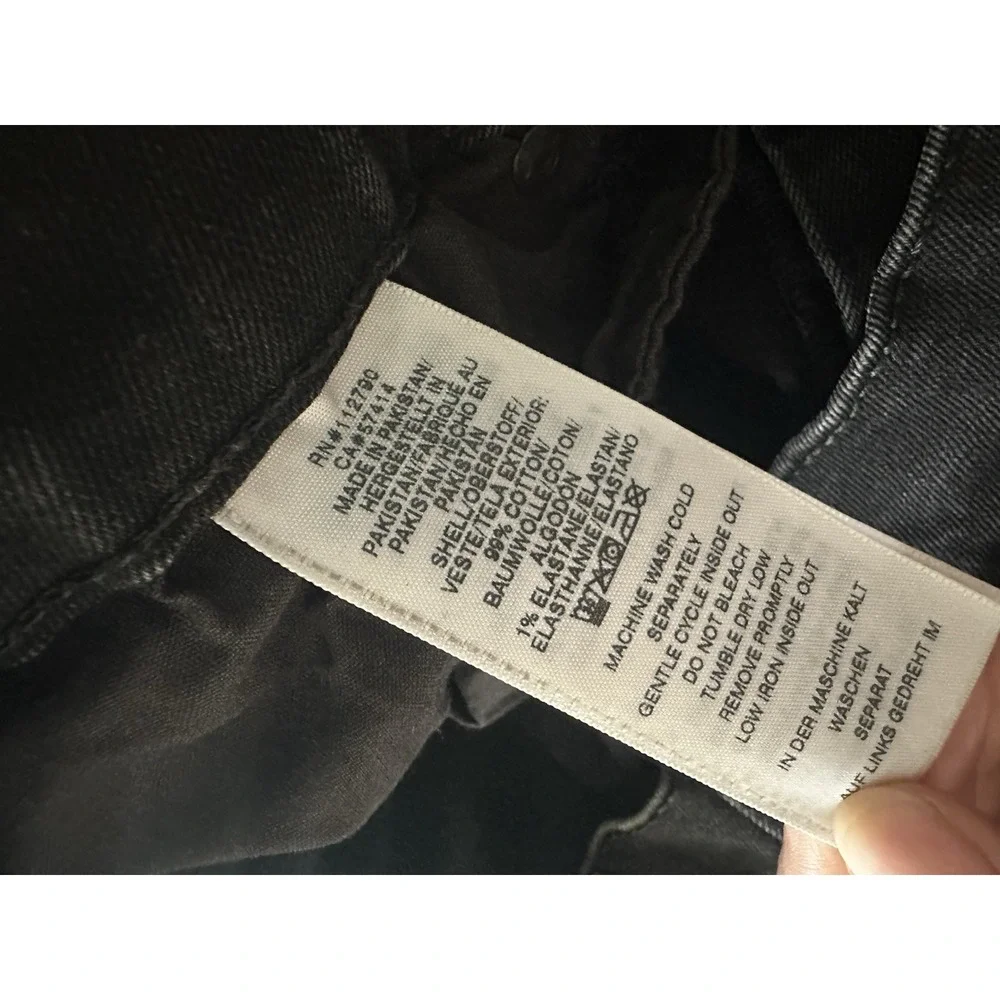 True Religion Ricky Straight Black Wash Jeans Men's Size 34x31